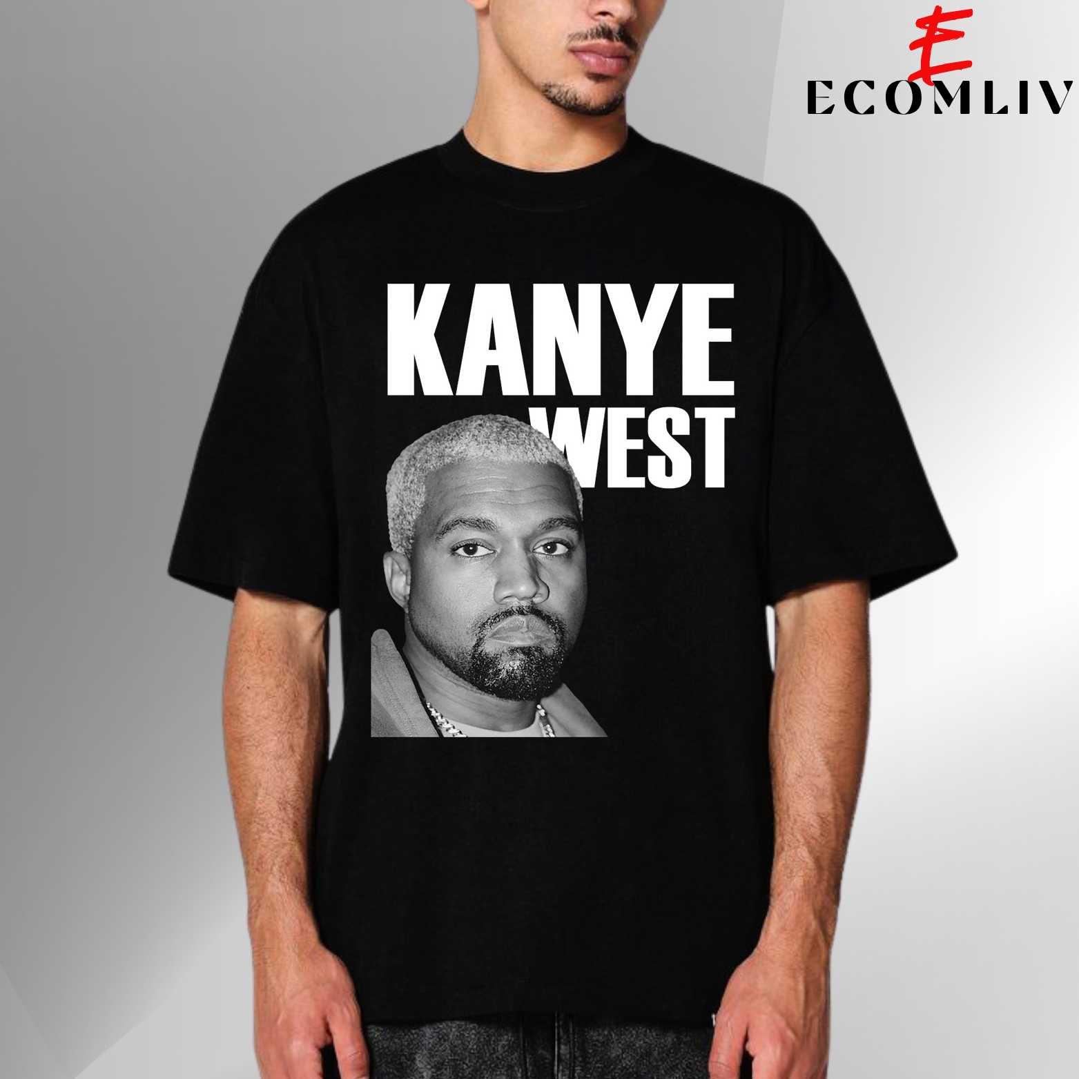 Kanye West Face Graphic T-Shirt, Unisex Streetwear Shirt